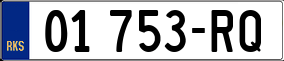 Truck License Plate